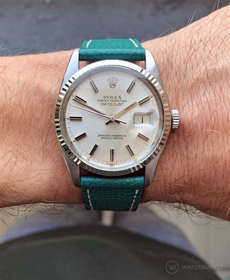 can you put a leather band on a rolex datejust|rolex datejust 36mm leather strap.